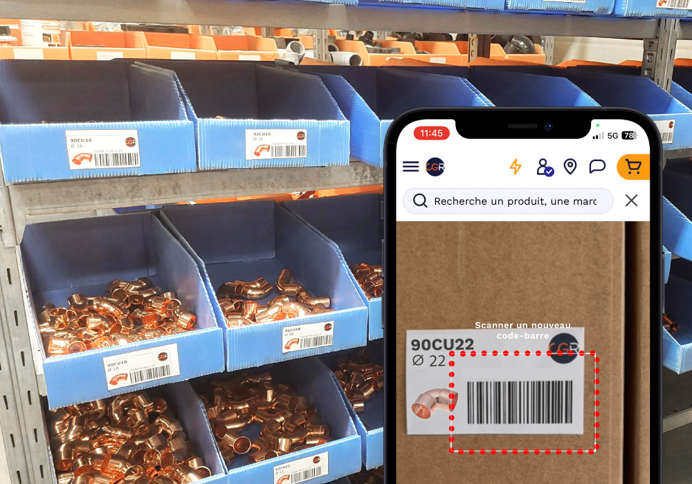 Scan Produit dans un entrepôt